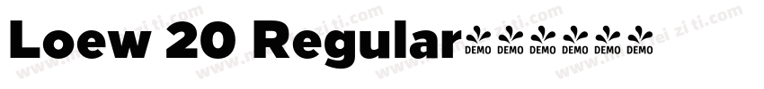 Loew 20 Regular字体转换